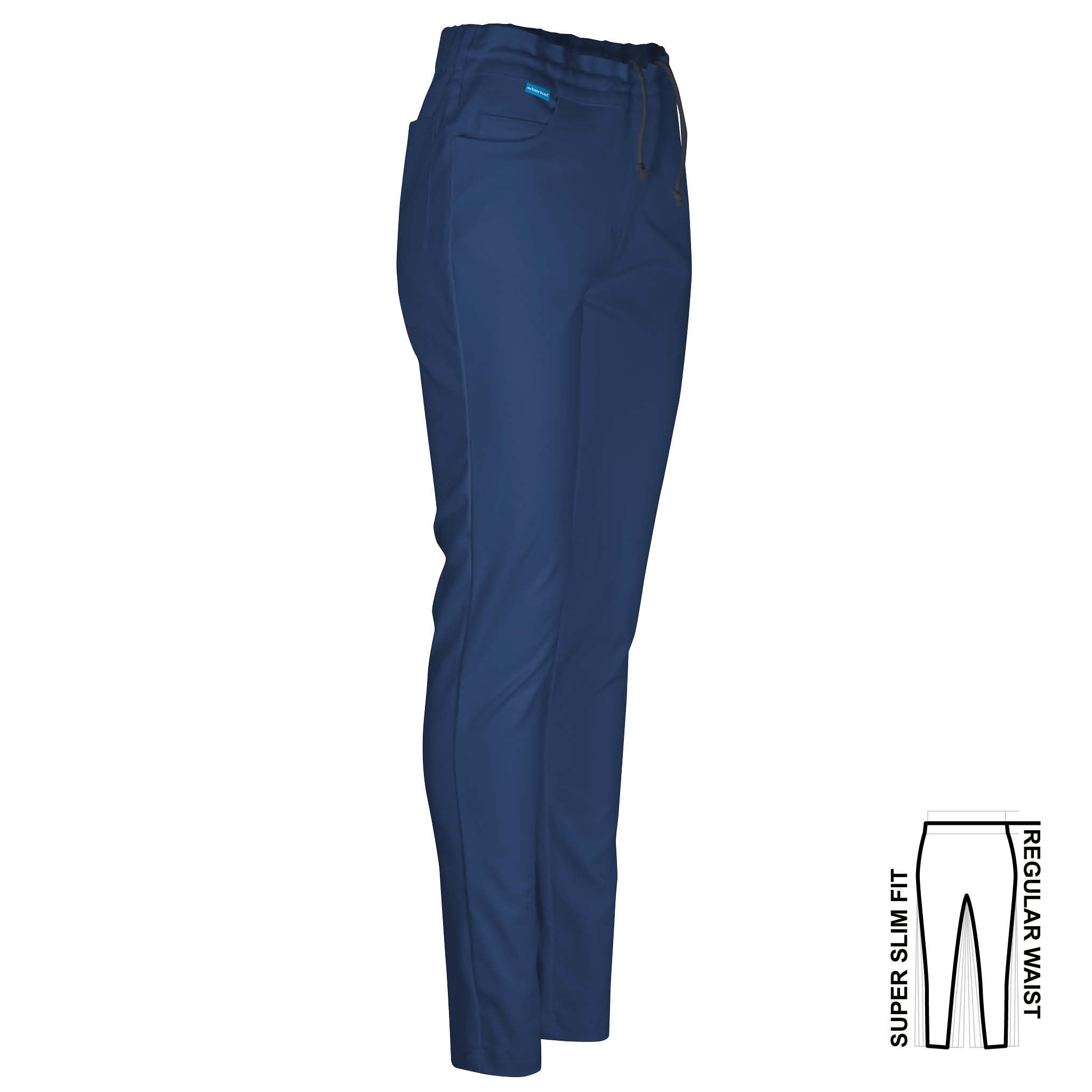 Jana blue - women's slip-on trousers 611